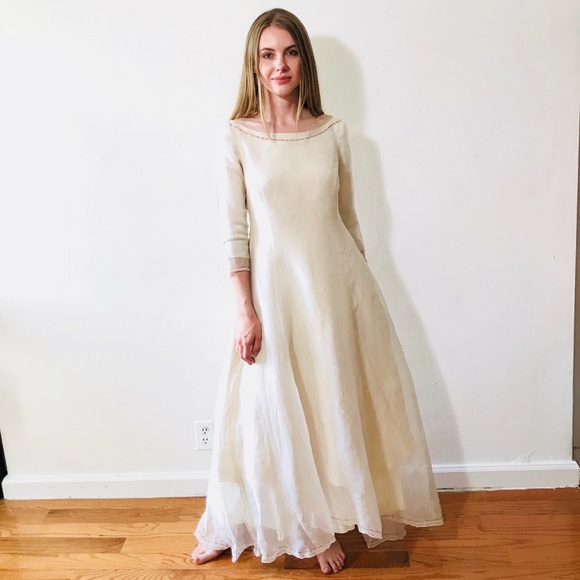 folk wedding dress